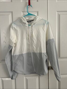 Under Armour Two-Tone Warm-Up Jacket - White & Gray